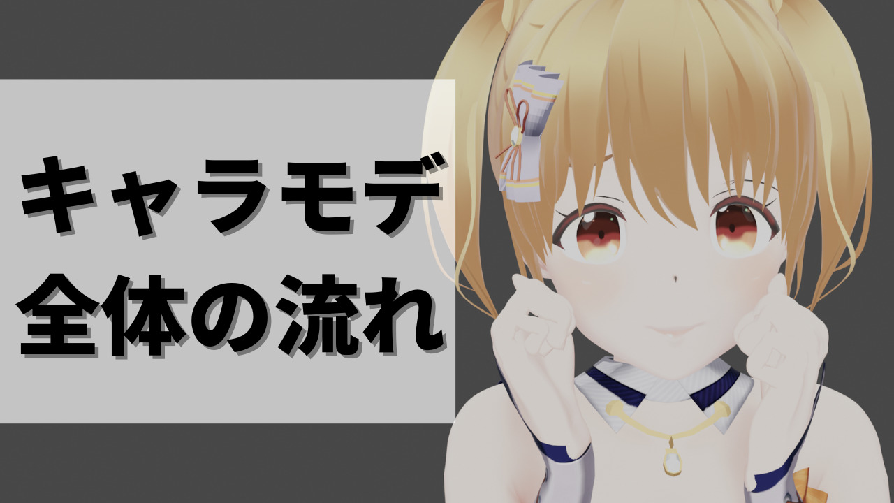 ３dキャラクターモデリング全体のワークフロー 実際に使用するソフト アドオンなど Caclog