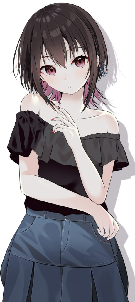 雑誌みたいなウルフカット絵空